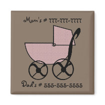 Baby Buggy Magnet