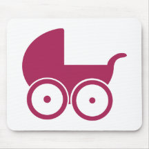 Baby buggy mouse pad