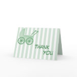 Baby Buggy Striped Thank You Cards