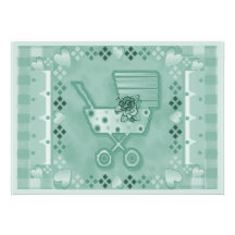 Baby Buggy template card Personalized Announcement
