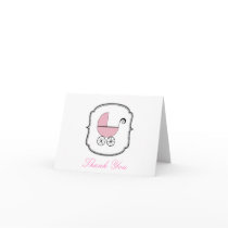 Baby Buggy Thank You Card