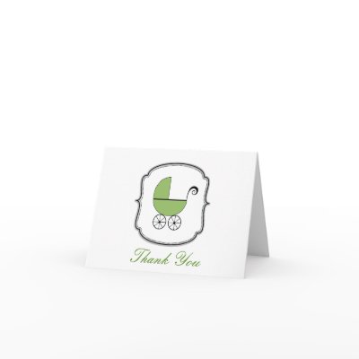 Baby Buggy Thank You Card by Simply_Chic