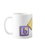 Baby Building Block Letters mugs
