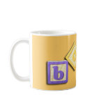 Baby Building Block Letters mugs