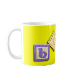 Baby Building Block Letters mugs