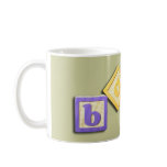 Baby Building Block Letters mugs