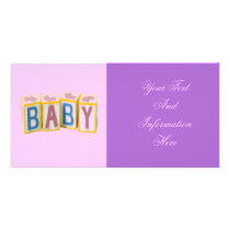 Baby Building Blocks Photo Card