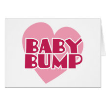 Baby Bump design Greeting Card