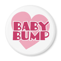 Baby Bump design Fridge Magnet