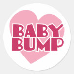 Baby Bump design Round Stickers