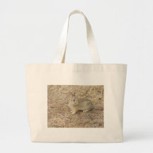 Baby Bunny Confronts Camera Tote Bags