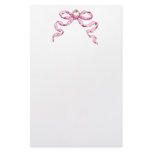 Baby Business Pink Bow Stationery