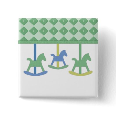 Baby Carousel Collection Pinback Buttons by SayItNow