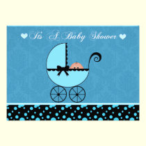 Baby Carriage Baby Shower Invitation invitations