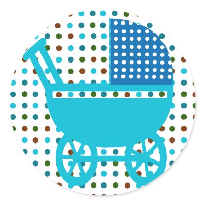 Baby Carriage Gifts Stickers by happytwitt