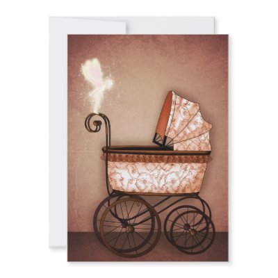 Baby Carriage Custom Invites by Ppeppermint