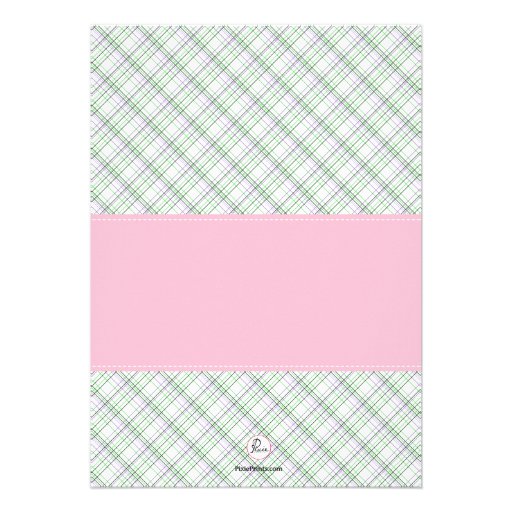 Baby Carriage Pink Sprinkle Shower Invitation