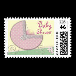 Baby carriage polka dot Baby Shower