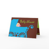 Baby Carriage Shower Invitation cards