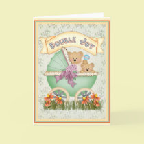 Baby Carriage Twins cards