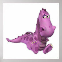 Baby Cartoon Dragons: Smoky Posters