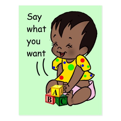 Baby Cartoon to Personalize - Post Card