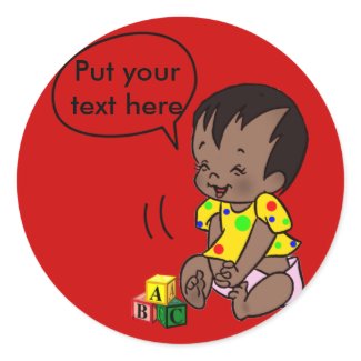 Baby Cartoon to Personalise - Stickers sticker