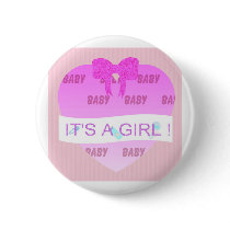 BABY CELEBRATION - IT'S A GIRL ! buttons
