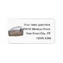 Baby Chasing Man on Beach Art Personalized Address Label