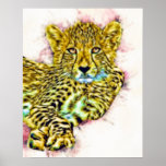 Baby Cheetah Poster