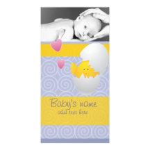 Baby Chick Announcement Photo Card