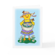 Baby Chick Easter Card card