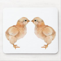 Baby Chick Love Mousepad by floatinglemons Baby Chick Love Mousepad