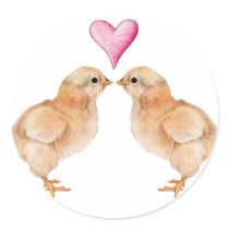 Baby Chick Love Sticker