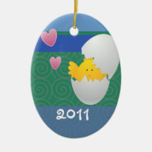Baby Chick/ Photo Christmas Ornaments