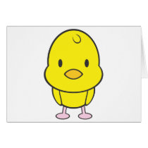 Baby Chicken Cartoon Greeting Cards