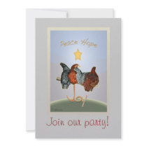 Baby chickens on Joy 'roost'  Invitation