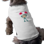baby chimp with balloons pet tee