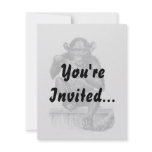 Baby chimpanzee monkey vintage drawing invites