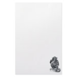 Baby chimpanzee monkey vintage drawing personalized stationery