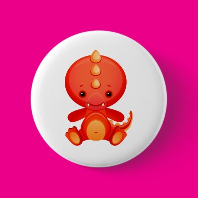 Baby Chinese Dragon Pins Zazzle_button