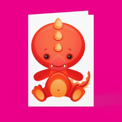 Baby Chinese Dragon Cards Zazzle_card