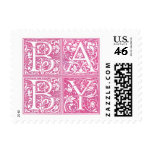Baby Classic Pink Postage Stamps