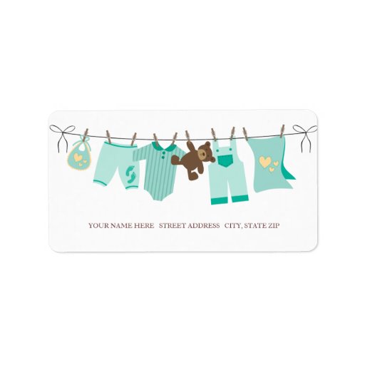Baby Clothes Address Labels Zazzle