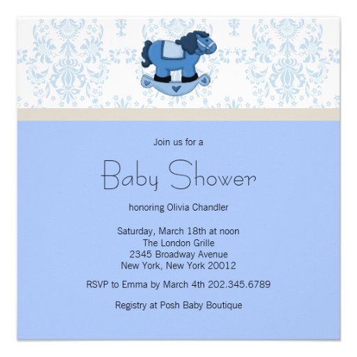 Baby Clothesline Baby Boy Clothes Baby Shower Custom Invite
