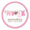 Baby Clothesline {pink} sticker