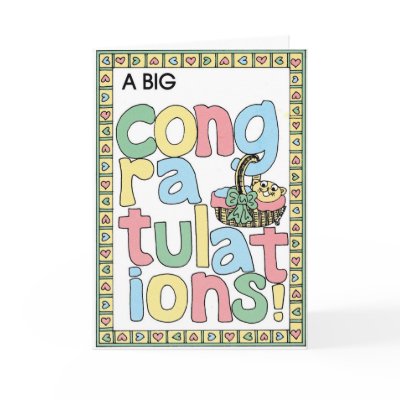 BABY CONGRATS Card by Computious