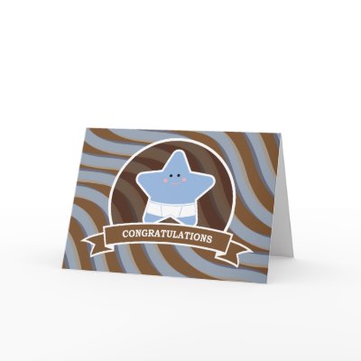 Baby Congratulations Design Greeting Card by ChesterVonFluffy