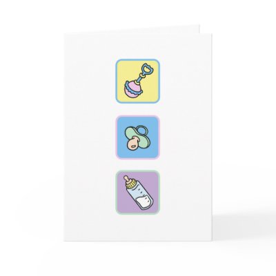 Baby Congratulations for new or expectant parents Card by cutietoots