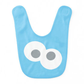 Baby Cookie Monster Face Shape Pattern Baby Bibs